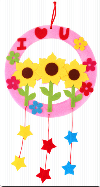 Children's DIY Non-Woven Garland Kit for Mother's Day