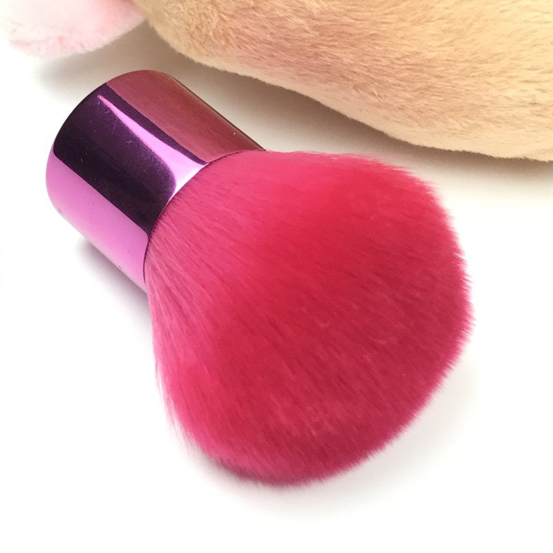 High-Quality All-Aluminum Mushroom Blush Brush