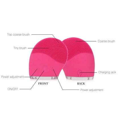 Electric Silicone Facial Cleansing Brush