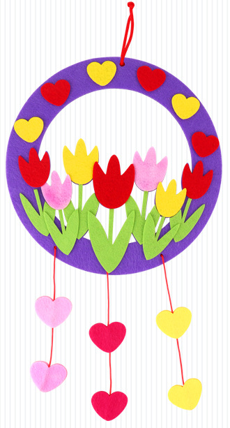Children's DIY Non-Woven Garland Kit for Mother's Day