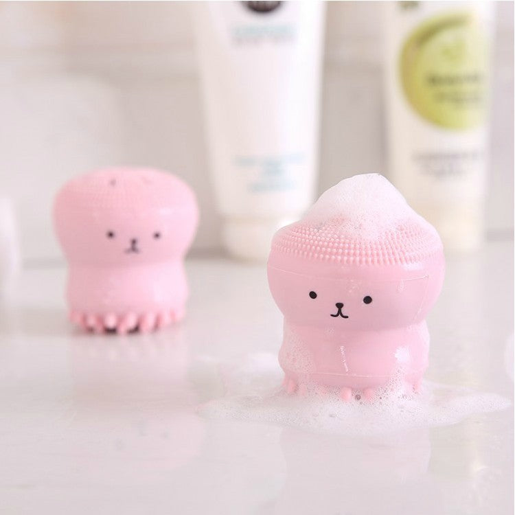 Cartoon Octopus Silicone Face Cleansing Brush