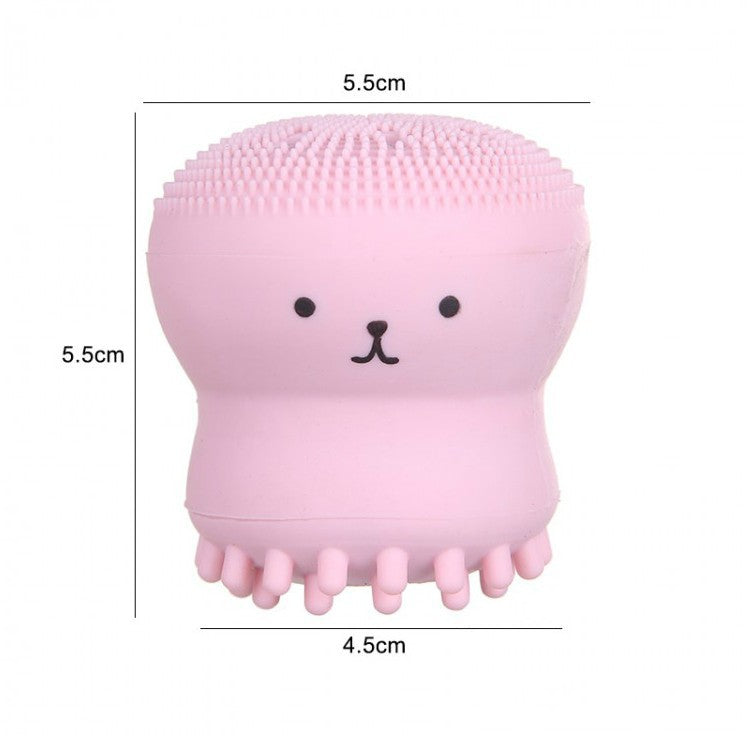 Cartoon Octopus Silicone Face Cleansing Brush