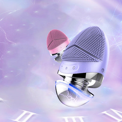 New Electric Silicone Facial Cleansing Brush Device
