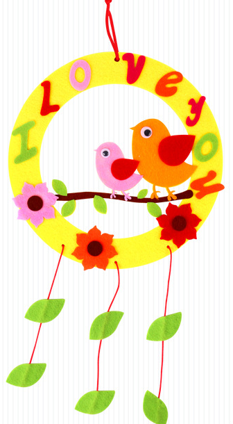 Children's DIY Non-Woven Garland Kit for Mother's Day