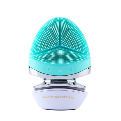 New Electric Silicone Facial Cleansing Brush Device