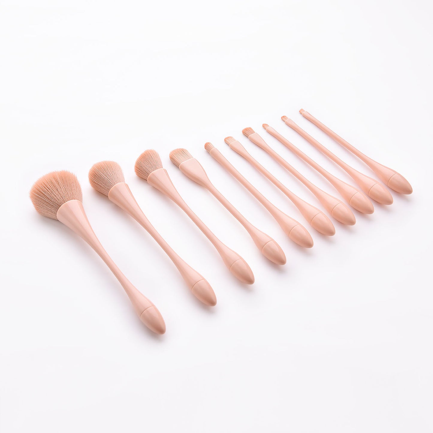 High-End Pink Makeup Brush Set and Tools