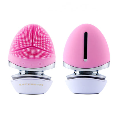 New Electric Silicone Facial Cleansing Brush Device