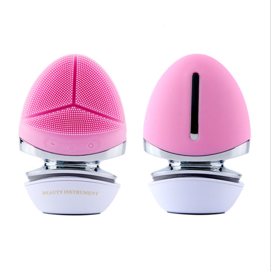 New Electric Silicone Facial Cleansing Brush Device
